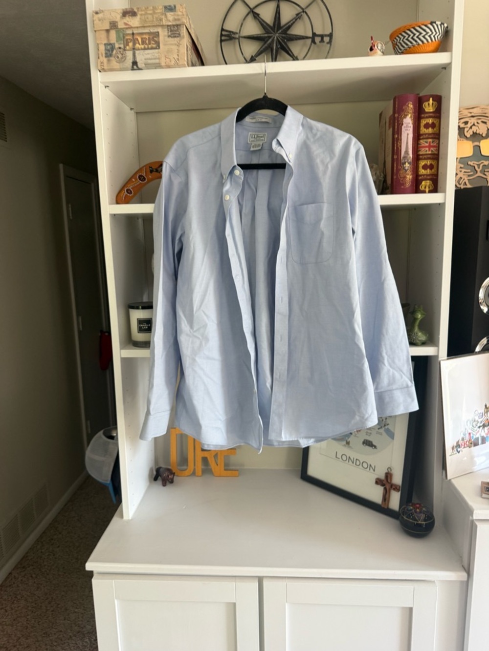 L.L. Bean Light Blue Oxford Button-Down Shirt